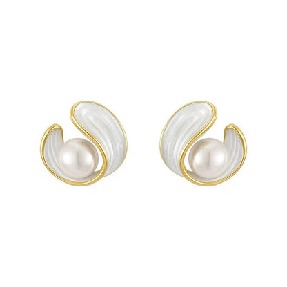 Lee - White Opal Earrings