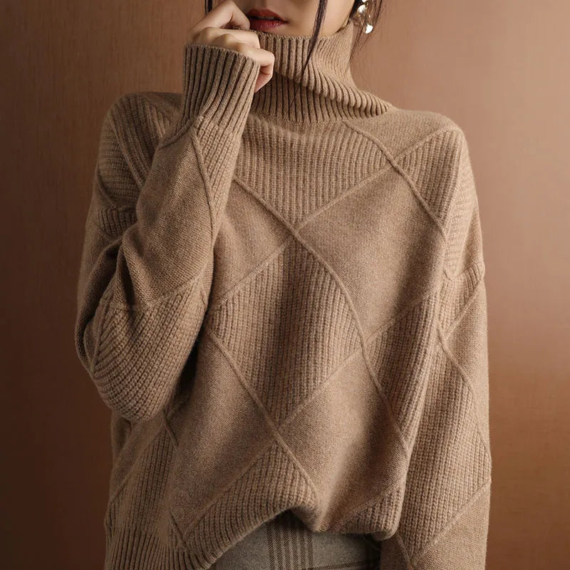 Corinne - Chunky Roll Neck Sweater