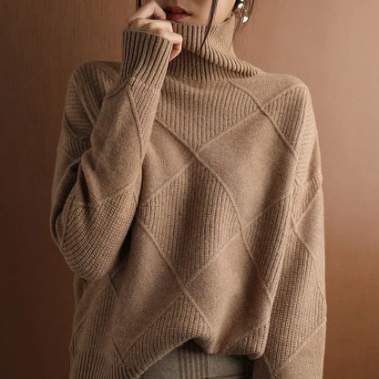 Corinne - Chunky Roll Neck Sweater