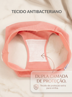 Kit 10 Calcinhas Femininas Antibacterianas Sem Costura