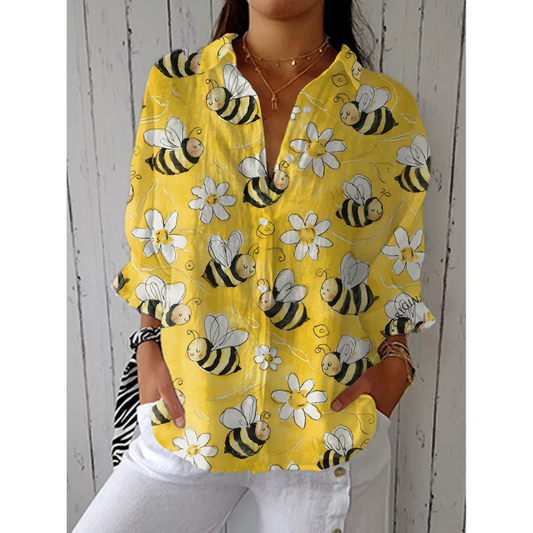 Fiona - Bee Blossom Blouse