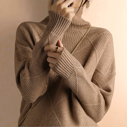 Corinne - Chunky Roll Neck Sweater