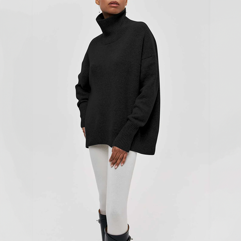 Blythe - Elegant Knitted Roll Neck Sweater